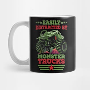 Distracted By Monster Trucks Mug